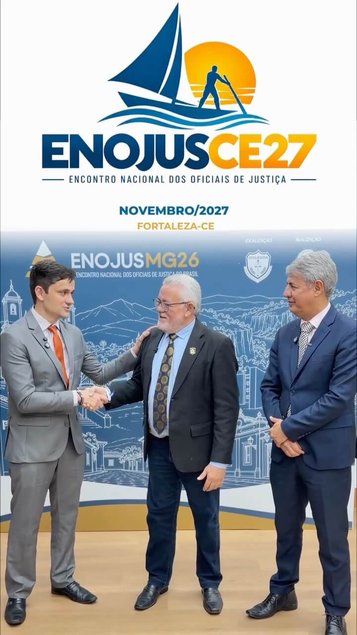 Após o sucesso da décima edição do Encontro Nacional dos Oficiais de Justiça (Enojus), realizado entre os dias 23 e 25 de setembro em Belo Horizonte, Minas Gerais, a categoria já volta os olhos para o próximo encontro nacional. O Ceará recebeu oficialmente o bastão para sediar o XI Enojus em novembro de 2027, em Fortaleza, em um evento que promete marcar a história da categoria pela grandiosidade, organização e tradicional hospitalidade do povo cearense.

Depois do encerramento do evento em solo mineiro, o presidente do Sindojus, Vagner Venâncio, destacou, em vídeo gravado com os anfitriões da edição deste ano, que a diretoria do sindicato assumirá esta responsabilidade de forma coletiva e determinada. 

Utilizando a experiência e os aprendizados adquiridos em edições anteriores – como as de São Paulo, Pernambuco e da própria Minas Gerais –, o Sindojus Ceará já iniciou os preparativos para promover um evento memorável na terra de José de Alencar.

Lideranças nacionais e estaduais manifestaram apoio e entusiasmo com a escolha do Ceará como sede. Mário Medeiros Neto, presidente da Afojebra, elogiou a condução do evento em Minas Gerais e celebrou a união da categoria em âmbito nacional, reforçando o papel agregador das entidades representativas. 

📽️ Assista ao vídeo na íntegra!

#encontronacional #OficiaisdeJustiça #EnojusCE27 #SindojusCE