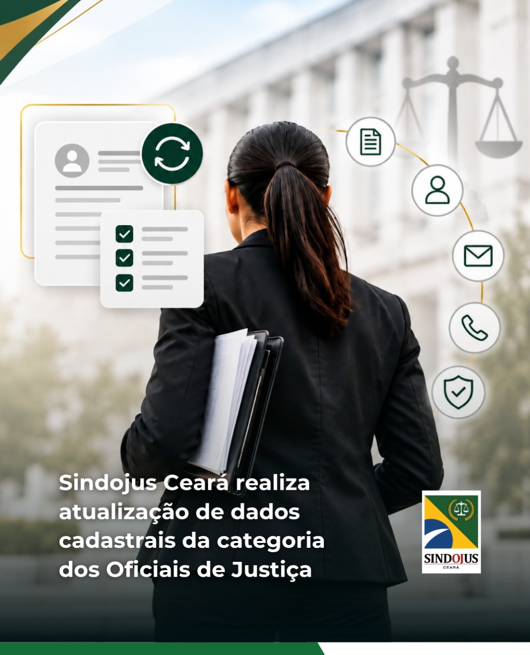 O Sindojus realiza a atualização cadastral de filiados e filiadas. O objetivo é manter a base de dados atualizada para facilitar a comunicação com a categoria. Informes, convites para reuniões, divulgação de matérias com as ações e a atuação da diretoria, lutas e conquistas, convocações para assembleias gerais ordinárias e extraordinárias, divulgações de convênios e o cumprimento das obrigações estatutárias no que diz respeito à transparência estão entre os benefícios de manter os dados atualizados junto à entidade.

Para participar, basta preencher o formulário disponibilizado no Google Forms, que será enviado por meio do WhatsApp dos filiados e das filiadas. O preenchimento é rápido, leva em média três minutos.

A diretoria reforça a importância da participação de todos os sindicalizados e sindicalizadas, para que a base se mantenha atualizada e a categoria não corra o risco de perder nenhum benefício oferecido pelas parcerias com a entidade.

Valorize a sua voz: atualize seu cadastro no sindicato!

🔗 Leia mais no site (link na bio).

#SindojusCE