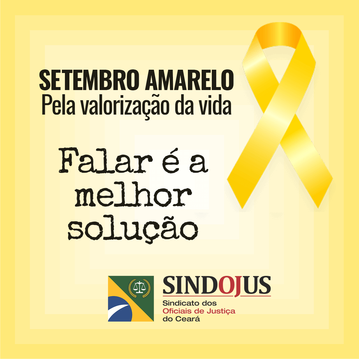 Campanha Setembro Amarelo Alerta População Para Prevenção Contra O ...