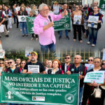Oficiais de Justiça do TJCE realizam manifestação por melhores condições de trabalho e concurso para o cargo