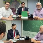 Diretoria do Sindojus cumpre agenda na Alece, onde se reúne com o líder do governo e concede entrevista à imprensa